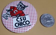 California Chico State University Pinback Button Vintage CSU California  picture