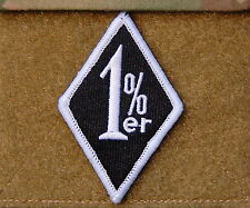 One Percenter Outlaw Biker Motorcycle 1%er Harley SWAT Uniform Patch Hook Backed picture