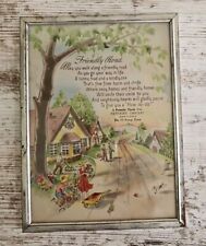Collectable advertisement framed picture,Peterson Grocery, Avoca Iowa, 6x8 picture