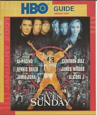 ORIGINAL Vintage Jan 2001 HBO Guide Magazine Any Given Sunday Whole Nine Yards picture