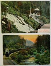Lot of 2 Postcards Shasta Springs CA - Sacramento River and Oxone Springs picture