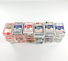 Vtg Lot of 47 Bee Playing Cards No 92 Cambric Club Special Casino Red Blue Decks picture