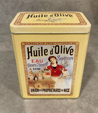 Huile D’Olive Eau Fleurs d' Oranger Superieure Nice Tin Oil Spice Can picture