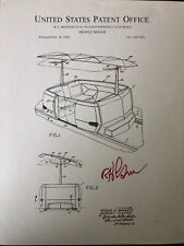 Disney People Movers Patent print, signed by Disney Legend Bob Gurr picture
