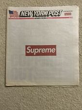 NEW FW18 Supreme Box Logo x New York Post Newspaper NYC Exclusive SHIPS FREE picture