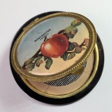 Sweet Vintage Celluloid Powder Compact~APPLE~Winchester VA Virginia picture