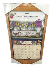 LANG Classic Calendar Frame Oak Large 14.75 x 27.5 New with Tiny Flaws Farmhouse picture