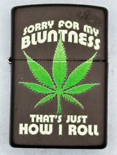 2022 Sorry For My Bluntness That’s How I Roll Black Matte Zippo Lighter NEW Bud picture