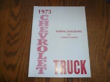 1975 Chevrolet Truck Wiring Diagrams for Complete Chassis - picture