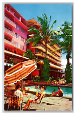 Honolu Hawaii Waikiki Beach The Edgewater Hotel Resort Unposted Chrome Postcard picture