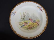 Antique Wedgwood Cabinet Plate w Birds Hand Painted Signed  A.St .Julien C1880's picture
