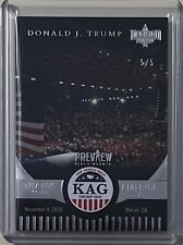 DONALD J. TRUMP #/D 5/5 2020 DECISION KEEP AMERICA GREAT CARD MACON, GA RARE picture