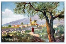 c1910 Holy Land Tiberias Jerusalem Palestine Oilette Tuck Art Postcard picture