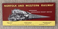 Norfolk and Western Railway Ink Blotter:Dependable Merchandise Freight Service picture