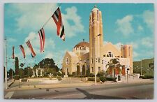 Greek Orthodox Church Tarpon Springs Florida Vintage Postcard picture