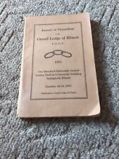 Journal Proceedings Of The Grand Lodge Of Illinois I.O.O.F. 1955 Paperback picture