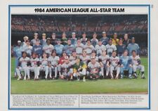 American League All Star Team Photo MLB AL NL Baseball Vintage Print Ad 1984 picture