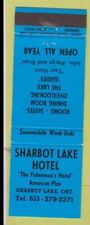 Matchbook Cover - Sharbot Lake Hotel ON blue picture