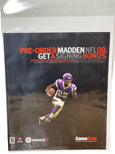 Madden NFL 09 - Football  GameStop Preorder Bonus Print Ad Game Art 8