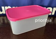 Tupperware Modular Mates 18 cup Rectangle Rectangular #2 Container Pink Seal New picture