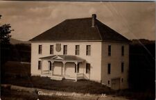 Grange Hall, PERU, Maine Real Photo Postcard - Eastern Illustrating picture