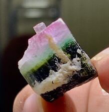 Bea Stunning Tri Color 35 Crt Tourmaline Crystal From Pak Staknala picture