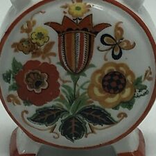 Zsolnay Miniature Porcelain Flask Vase Vintage Hungarian Hand Painted picture