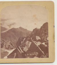 Above the Clouds view from Pikes Peak Summit Gurnsey CO Stereoview c1875 picture