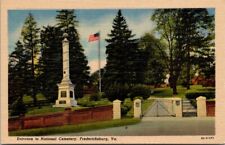 Lot of Five Fredericksburg, Virginia Vintage Linen Postcards Unused Unposted 2 picture