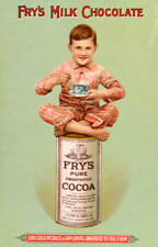 Vintage Illustration Advertising Fry'S Milk 1920 Advertising OLD PHOTO picture