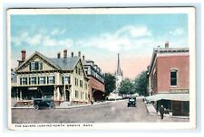 1919 The Square Looking North Orange MA Massachusetts Postcard picture