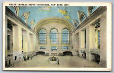Postcard New York NY c.1914 Grand Central Depot Concourse NY City AD6 picture