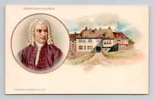 Postcard Johann Sebastian Back & Home, Unposted Undivided Back Antique B13 picture