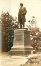 1941 HANNIBAL MISSOURI Statue Twain Riverview Park RPPC real photo postcard 3072 picture