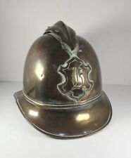 Authentic Victorian Brass French Firemans's Helmet Front Emblem picture