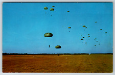 c1960s Parachute Jump Fryar Field Alabama US Army Infantry Vintage Postcard picture