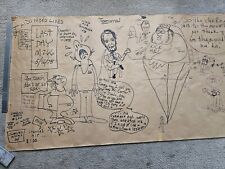 Harvey Kurtzman Creator Of Mad Mag Original 1978 SVA Class Sketch BIG Art MURAL picture