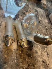 Vintage Avon Bottle Snail Clear Glass  Perfume EMPTY Dachshund Dog Lot Of 3 picture