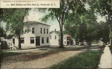 Sinclairville NY Bank & Main St. c1910 Postcard picture