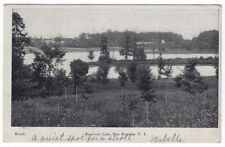 New Rochelle, New York, Vintage Postcard View of Reservoir Lake, 1907 picture