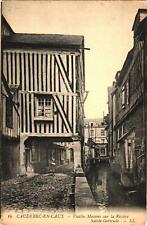 Old Houses On The River St. Gertrude, Caudebec-en-Caux, France Postcard picture