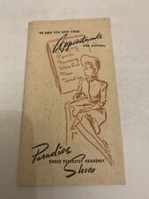 c.1940s Nichols and Green Shoe Store Marshalltown Iowa Paradise Shoes Brochure picture