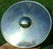 Medieval Handcrafted Battle 18'' Round Shield Armor Knight Metal Steel Shield picture