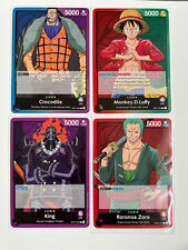 OP Romance Dawn Card Mix Four Leaders ENGLISH One Piece Trading Card Game Mint picture