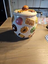 1950's Napco Cookies All Over Cookie Jar with Lid Japan has crazing 1K3541 picture