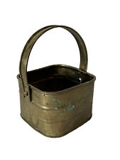 Vintage Kirklands Miniature Solid Brass Bucket fold down Handle Made In India picture