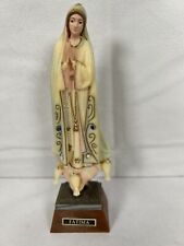 Vintage Our Lady of Fatima Virgin Mary Catholic Religious Statue 7”No Crown picture