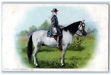 c1910's General Robert E. Lee Horse Cowboy Phostint Unposted Antique Postcard picture