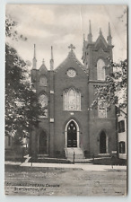 Postcard Vintage St. John's Lutheran Church Slatington , PA picture