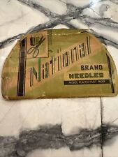 Vintage Sewing Needle National Set Needles Nickel Plated Nebraska picture
